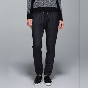 Lululemon 4 Namaskar Pant Black Jogger Pants w Pockets Full Length